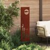 vidaXL Garden Privacy Screen Rusty 32 x 140 cm Weathering Steel