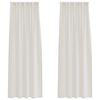 vidaXL Voile Curtain with Curtains 2 pcs Cream 260 x 140 cm Polyester