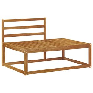 vidaXL Outdoor End sofa Natural 115 x 83 x 73 cm Solid Acacia Wood