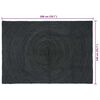 vidaXL Area Rugs Rectangular Dark Grey 140 x 200 cm Jute
