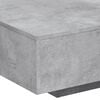 vidaXL Coffee Table with LED Lights Concrete Grey 85x55x31 cm