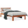 vidaXL Bed Frame without Mattress Wax Brown 90x200 cm Solid Wood Pine