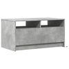 vidaXL Coffee Table with LED Lights Concrete Grey Engineered Wood