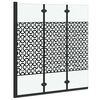 Shower Enclosure Black and Transparent 130 x 130 cm Tempered Glass
