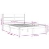 vidaXL Bed Frame without Mattress White 140x200 cm Solid Wood Pine