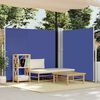 vidaXL Patio Retractable Side Awning 170x1200 cm Blue