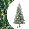 vidaXL Artificial Christmas Tree Snow Flocked with LED Light 180 cm