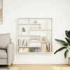 vidaXL Wall Cube Shelf 7 Compartments White Engineered Wood