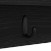 vidaXL Wall-Mounted Coat Rack Wall-mounted Black Oak 80 x 10.5 x 18 cm