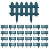 vidaXL Lawn Edgings 25 pcs Green 10 m PP