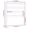 vidaXL Bed Headboard White 81x4x100 cm Solid Wood Pine