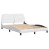 vidaXL Bed Frame without Mattress "Zadar" White 120x200 cm Faux Leather