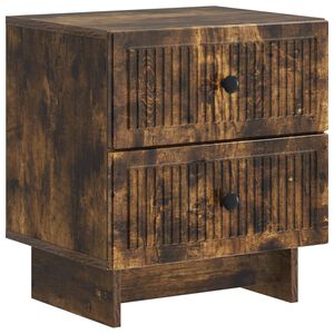 vidaXL Bedside Cabinet Smoked Oak 43 x 34.5 x 47.5 cm Engineered Wood