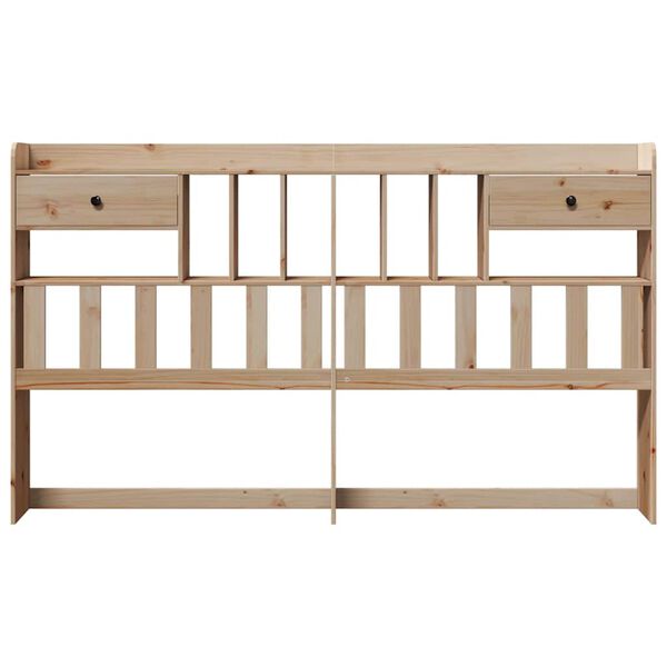 vidaXL Headboard with Storage 180 cm Solid Wood Pine