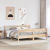 vidaXL Bed Frame without Mattress 180x200 cm Super King Solid Wood Pine
