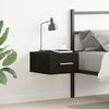 vidaXL Bedside Cabinet Black oak 35 x 35 x 20 cm Engineered Wood