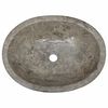 vidaXL Sink Grey 53x40x15 cm Marble