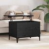 vidaXL Coffee Table Black Oak 60 x 44.5 x 45 cm Engineered Wood