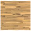 vidaXL Live Edge Table Top 40 x 40 x 3.5 cm Square Solid Acacia Wood