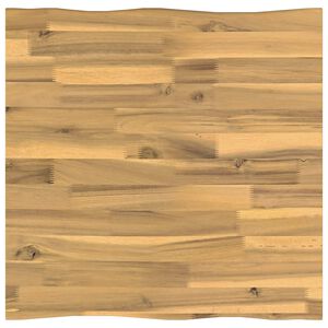 vidaXL Live Edge Table Top 40 x 40 x 3.5 cm Square Solid Acacia Wood