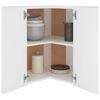 vidaXL Hanging Corner Cabinet Lyon White 57x57x60 cm Engineered Wood