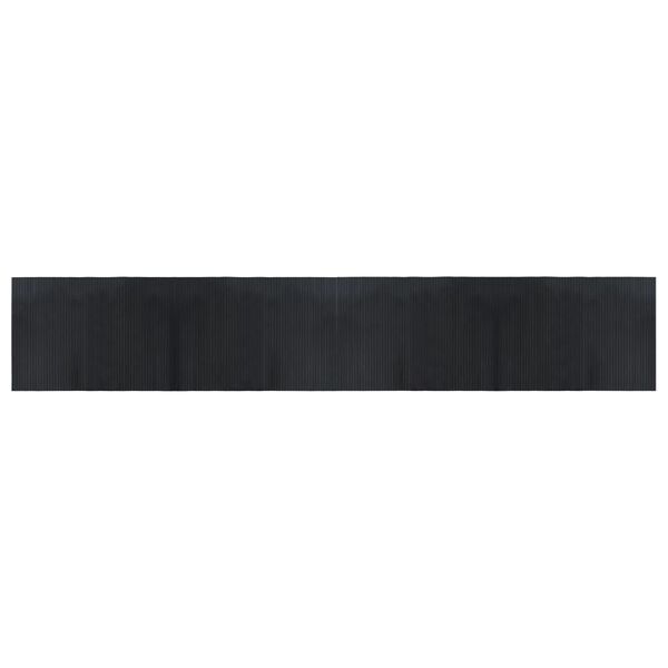 vidaXL Rug Rectangular Black 70x400 cm Bamboo