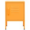 vidaXL Nightstands 2 pcs Mustard Yellow 35x35x51 cm Steel