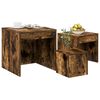 vidaXL Nesting Tables 3 pcs Smoked Oak Engineered Wood