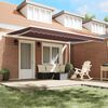 vidaXL Manual Retractable Awning Brown 450x300 cm