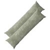 vidaXL Cushion Cover 2 pcs HEERLEN Green 40 x 145 cm Chenille Fabric
