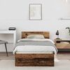 vidaXL Bed Frame with Headboard Old Wood 90 x 190 cm Engineered Wood