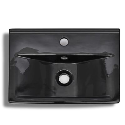 32in W X 17in D Console Bathroom Sink Ceramic Rectangular with