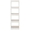 vidaXL Book Cabinet Room Divider White 40x30x135.5 cm Pinewood