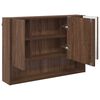 vidaXL Bathroom Furniture Set with Drawer with Shelf 3 pcs Brown Oak