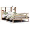vidaXL Bookcase Bed without Mattress 140x190cm Solid Wood Pine