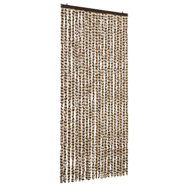 vidaXL Insect Curtain Beige and Brown 90x220 cm Chenille