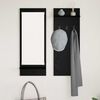 vidaXL Wall-Mounted Coat Rack with Shelf Black Oak 70 x 10 x 90 cm