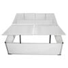 vidaXL Cold Frame 4 Lids 108x110x41 cm
