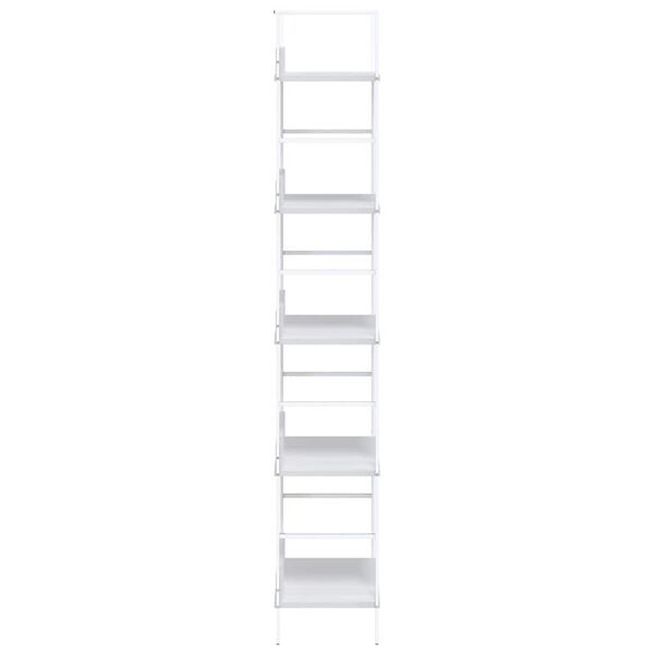 vidaXL 5-Layer Book Shelf White 60x27.6x158.5 cm Engineered Wood