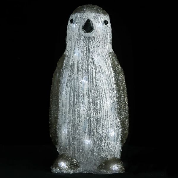 vidaXL LED Christmas Acrylic Penguin Figure Indoor and Outdoor 30cm