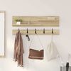 vidaXL Wall-Mounted Coat Rack with Shelf Sonoma Oak 90 x 15 x 36 cm