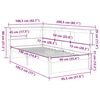 vidaXL Bookcase Bed without Mattress 90x190 cm Solid Wood Pine