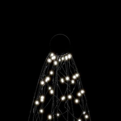 vidaXL Christmas Tree on Flagpole Cold White 3000 LEDs 800 cm