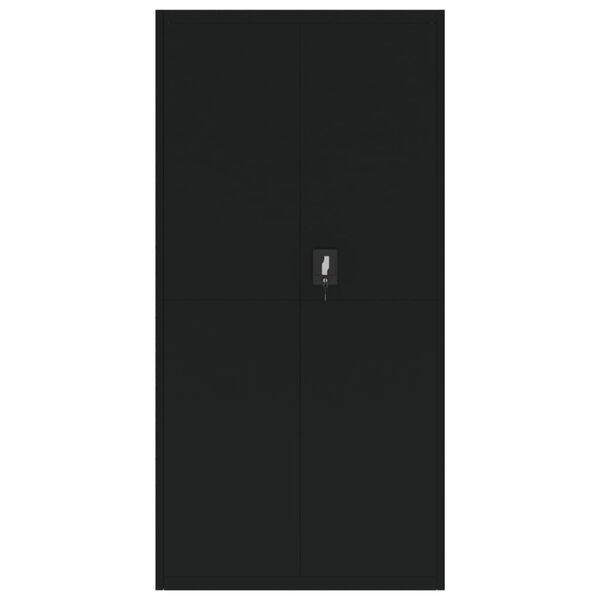 vidaXL File Cabinet Black 90x40x180 cm Steel