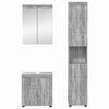 vidaXL Bathroom Furniture Set TULUM Grey Sonoma Engineered Wood