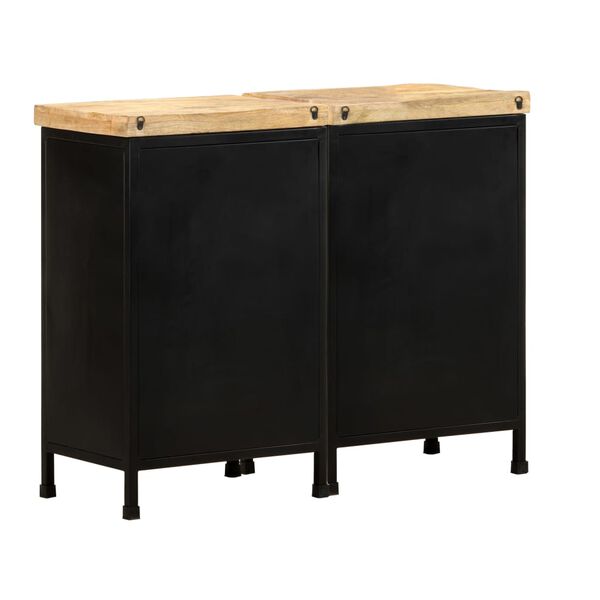 vidaXL Sideboard with 6 Drawers Rough Mango Wood