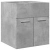 vidaXL 3 Piece Bathroom Furniture Set Concrete Grey Engineered Wood