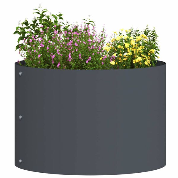 vidaXL Garden Planter Anthracite 30 x 30 x 20 cm Cold-rolled Steel