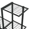 vidaXL Flower Stand 94.5x25x88 cm Black Metal
