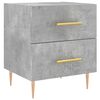 vidaXL Bedside Cabinet Concrete Grey 40x35x47,5 cm Engineered Wood